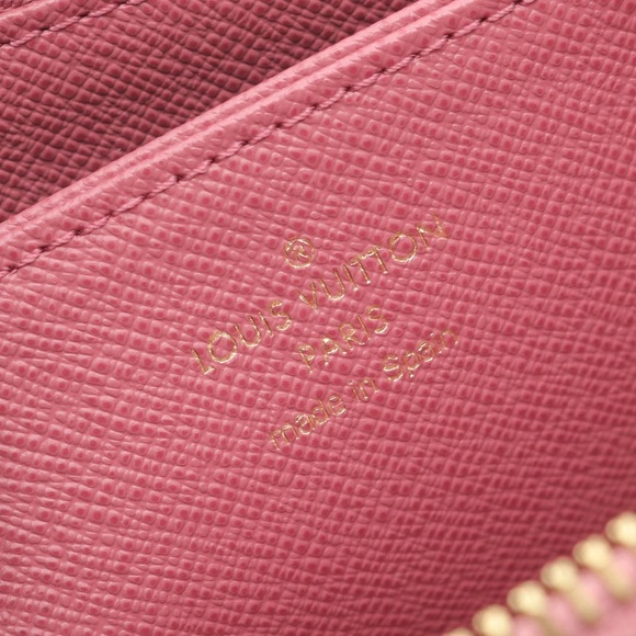 Louis Vuitton Pink Denim Jacquard Zippy Wallet - Picture 6 of 7